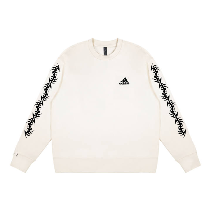Adidas Adidas Sweatshirts Unisex White Crew Neck Thickened Regular