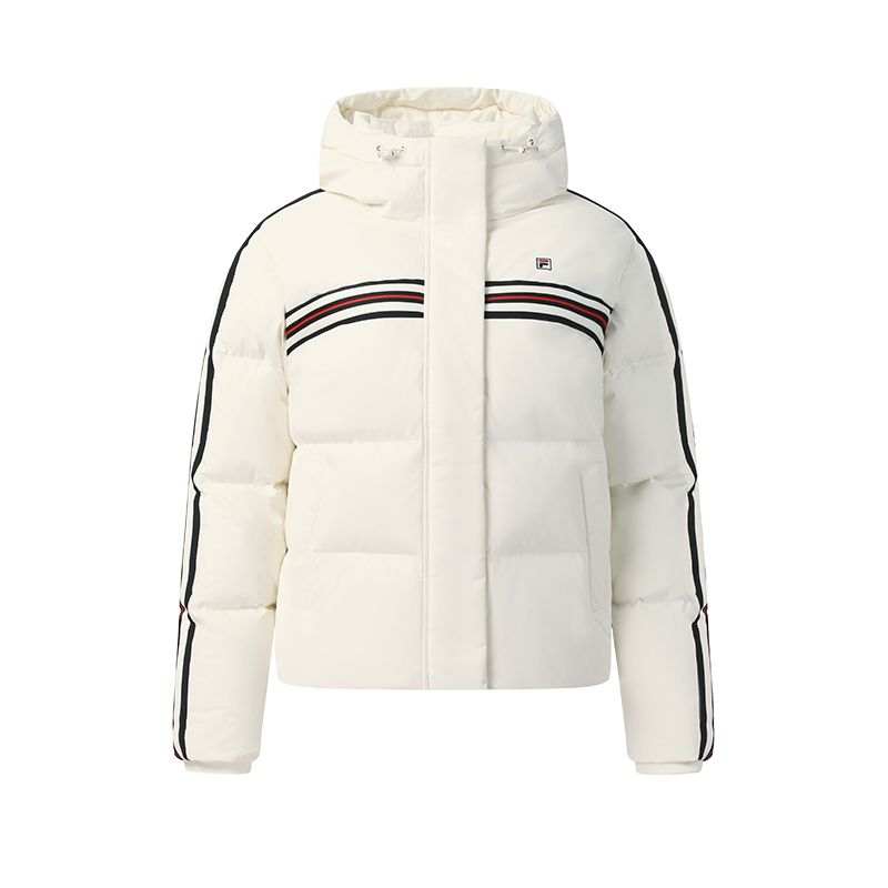FILA Heritage Down Jacket Women's Mist Lotus White