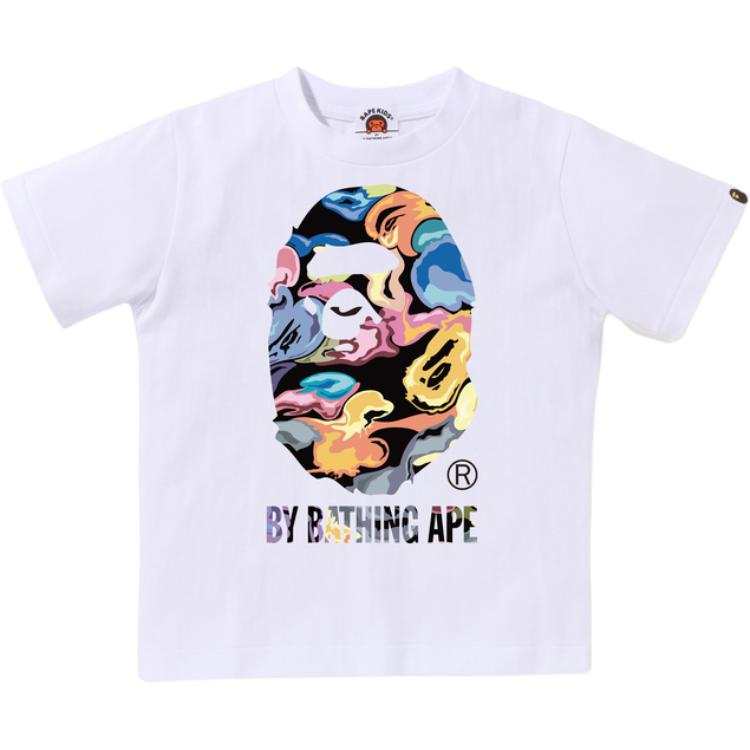 A BATHING APE Kids T Shirts Crew Neck Moderate
