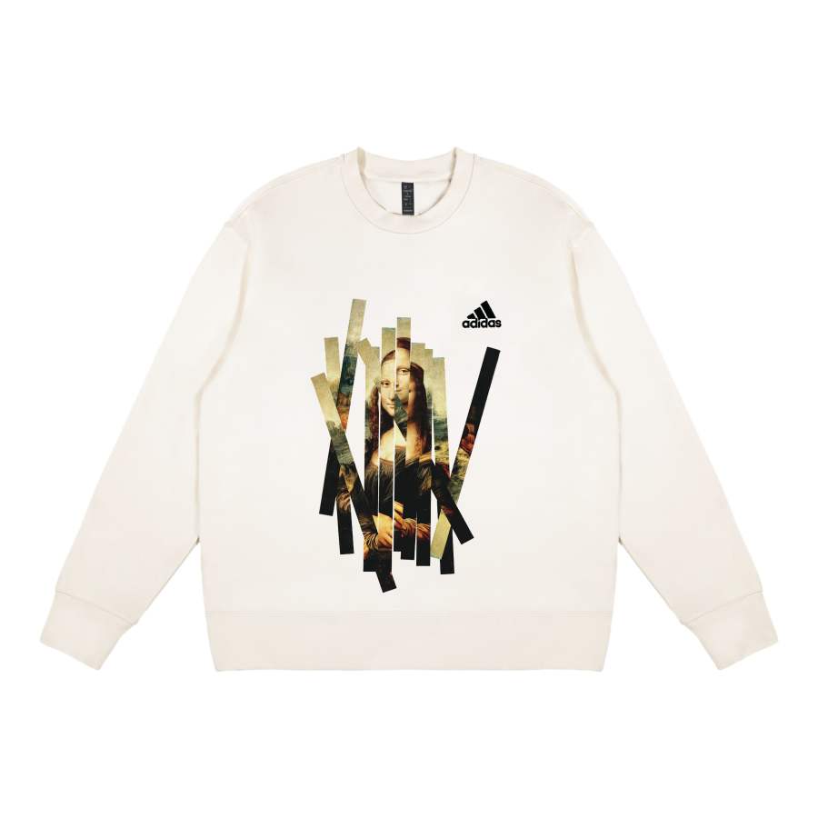 Adidas Adidas Sweatshirts Unisex White Crew Neck Thickened Regular