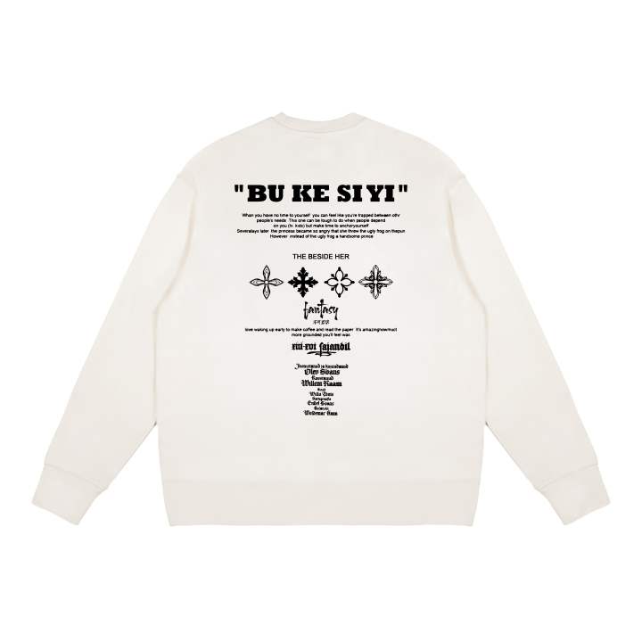 Adidas Adidas Sweatshirts Unisex White Crew Neck Thickened Regular