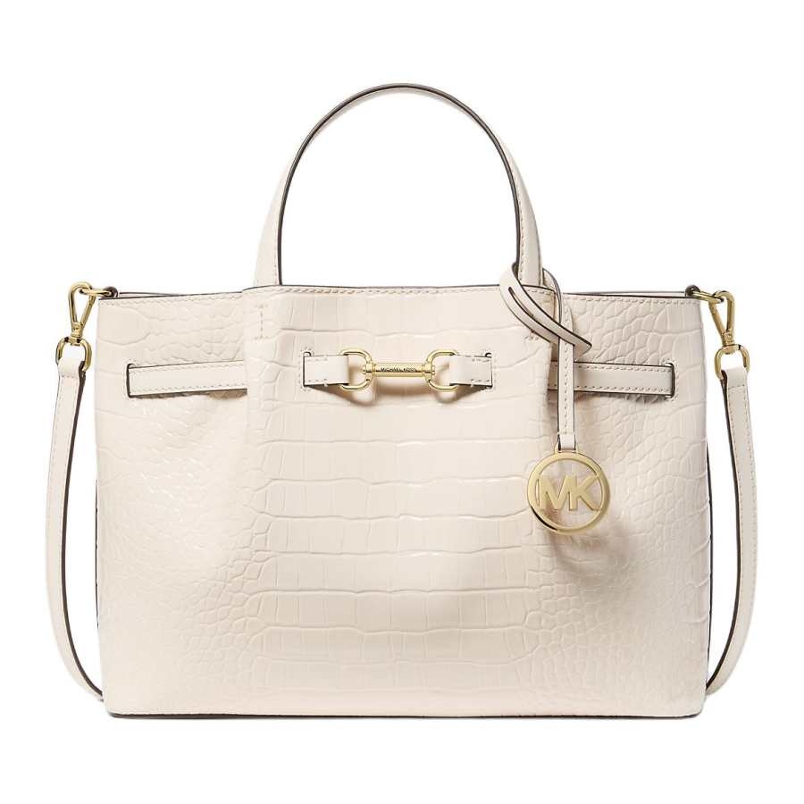 MICHAEL KORS Carson Pu One Shoulder Handbag Medium Women's White