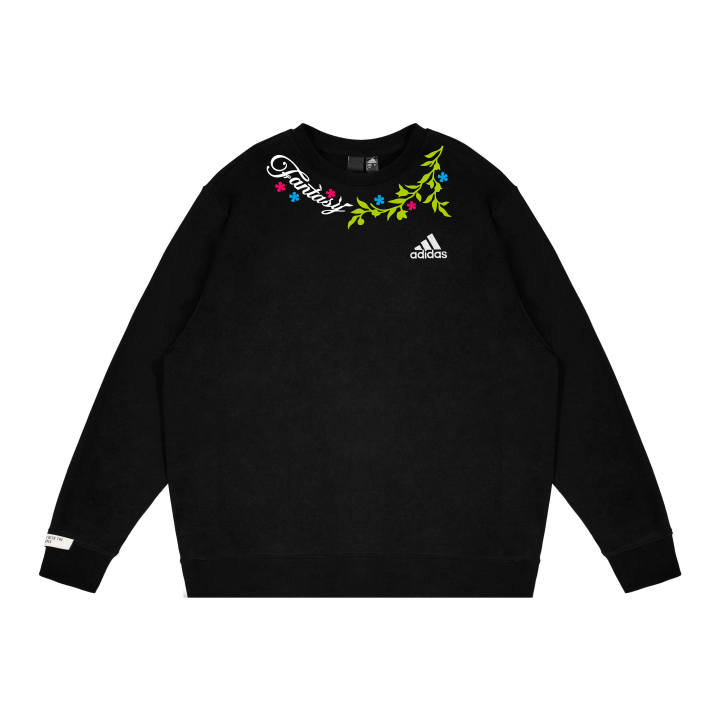 Adidas Adidas Sweatshirts Unisex Black Crew Neck Thickened Regular