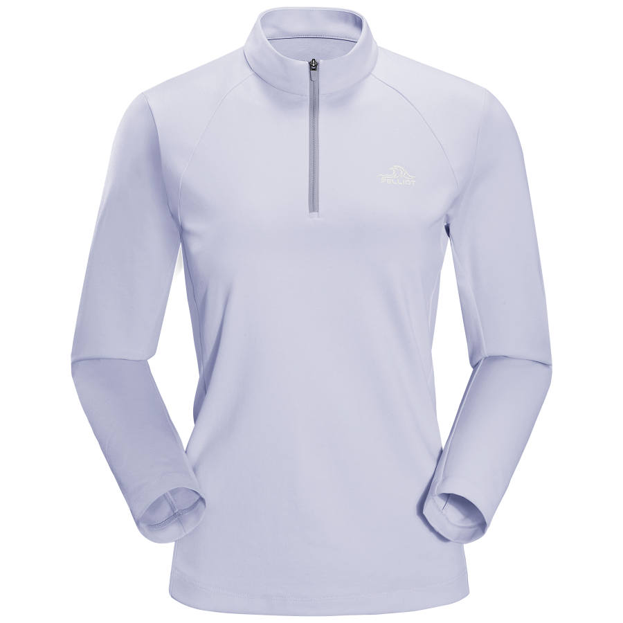 PELLIOT PELLIOT T Shirts Women's Stand Collar Moderate