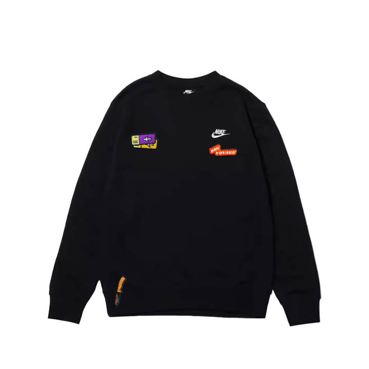 Nike Nike Sweatshirts Unisex Black Crew Neck Moderate Regular
