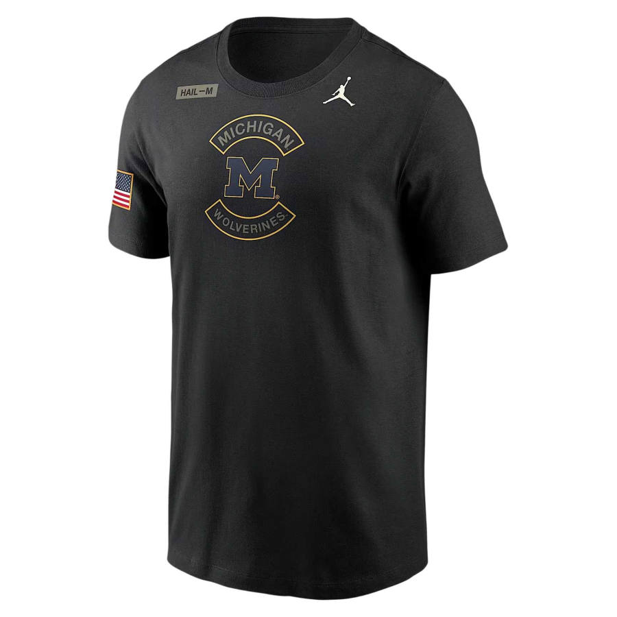 Jordan Jordan Michigan Military Appreciation Men's Jordan Brand Dri-FIT College T-Shirt