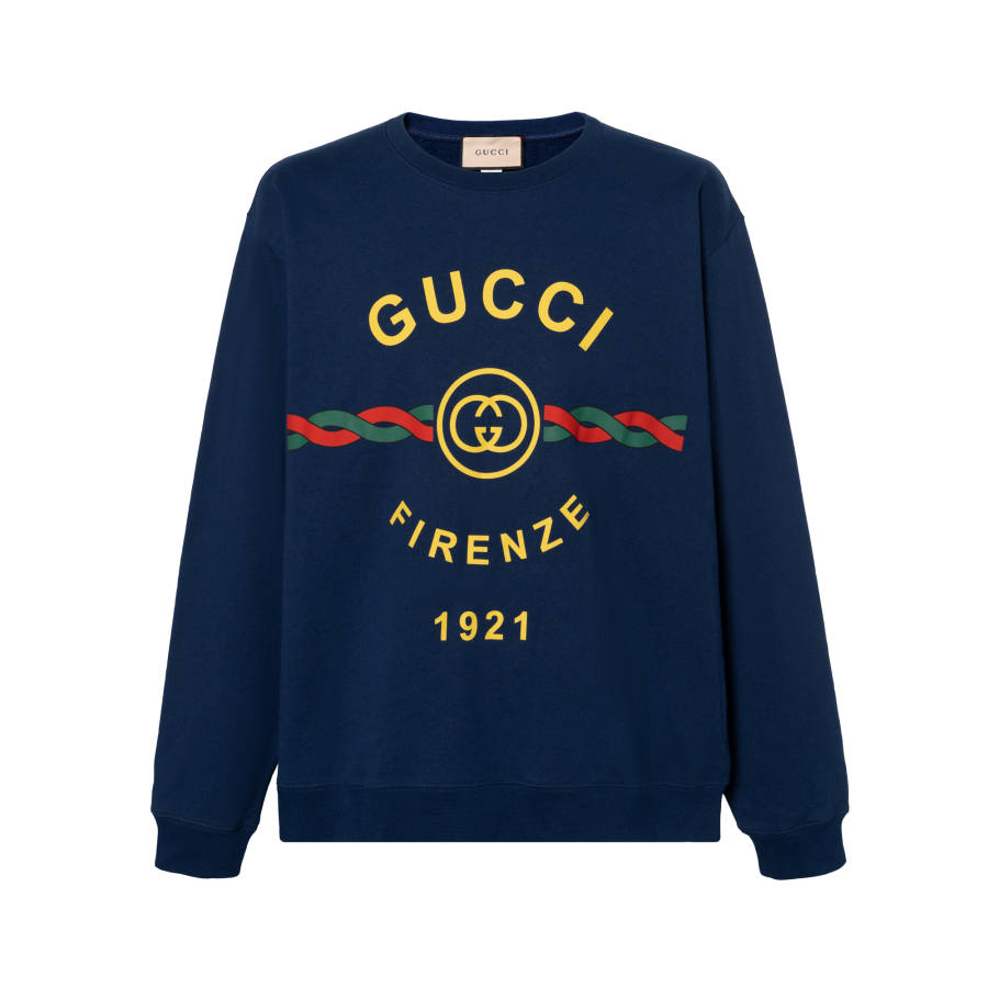 GUCCI 【Previous Season】GUCCI Firenze 1921 cotton sweatshirt