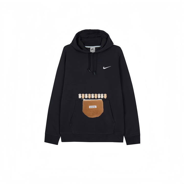 Nike Nike Sweatshirts Men's Black Hooded Thickened
