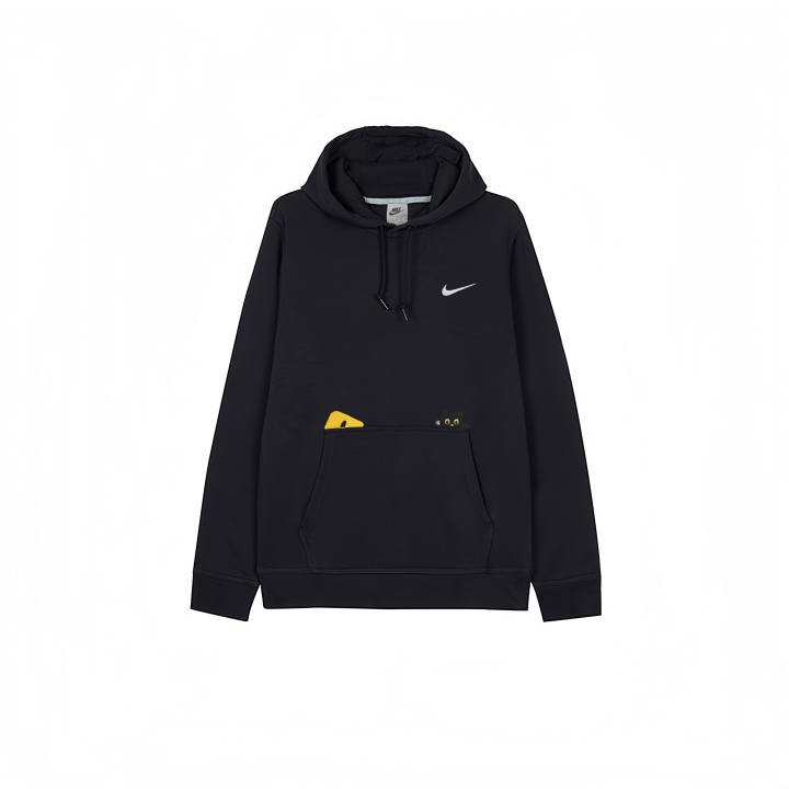 Nike Nike Sweatshirts Men's Black Hooded Moderate