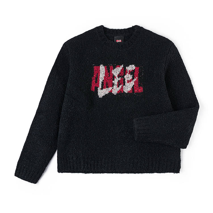 Lee Lee Sweaters Unisex Black Crew Neck Moderate Other