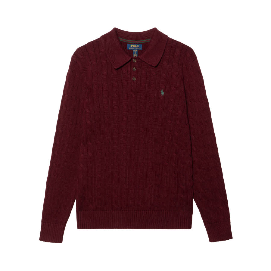 Polo Ralph Lauren Knitwear FW25 Standard Burgundy Teenagers