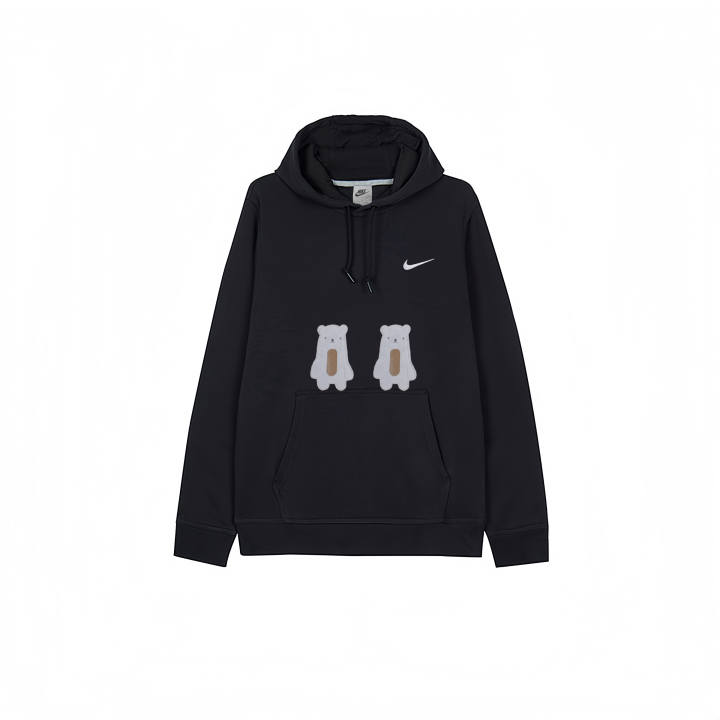 Nike Nike Sweatshirts Men's Black Hooded Moderate