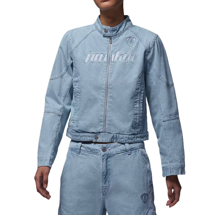 Jordan Jordan Jackets Women's Light Armory Blue Stand Collar Moderate Other