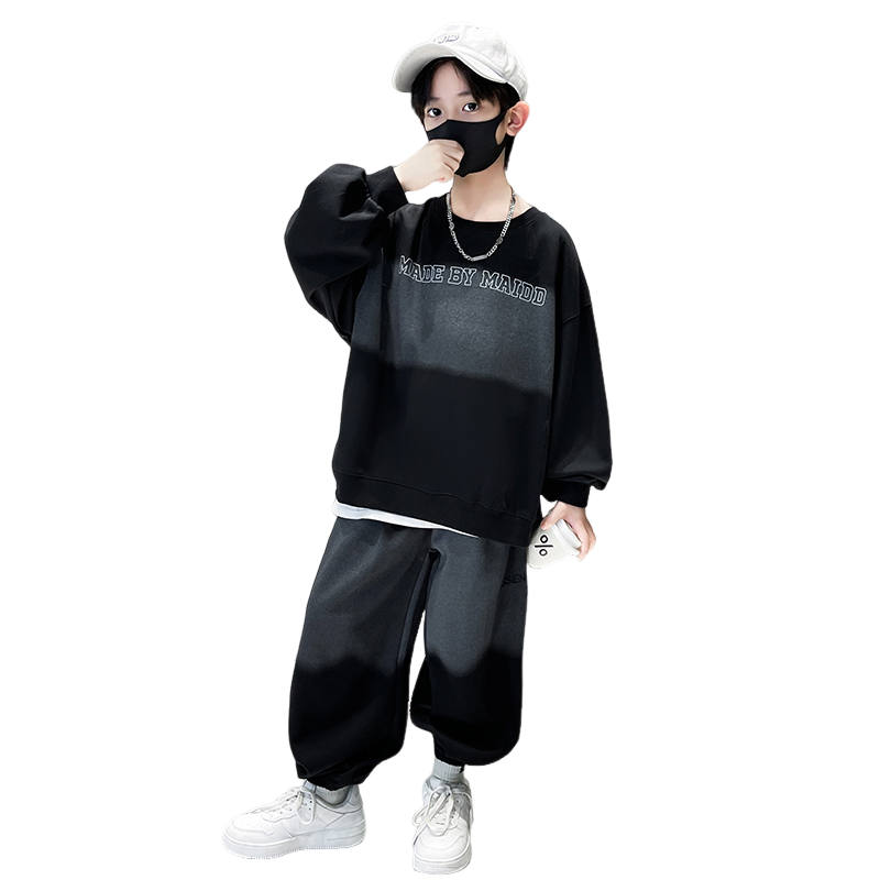 Lanza Casual Sportswear Spring Fall Black Teenagers