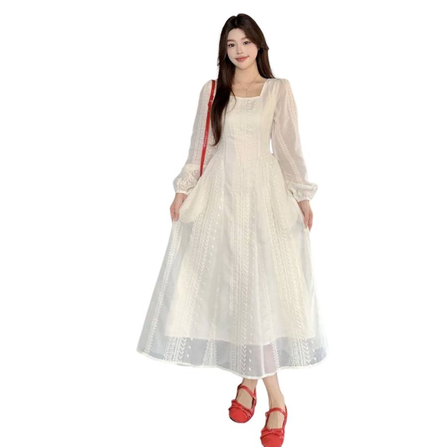 SIXUSICHOU Long Sleeved Dress Women's