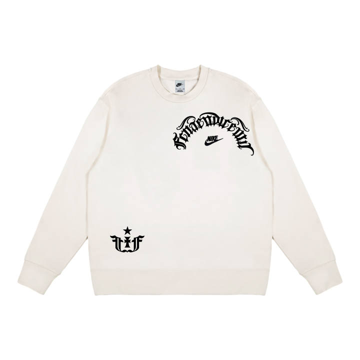 Nike Nike Sweatshirts Unisex White Crew Neck Moderate Regular