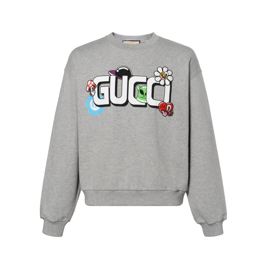 GUCCI SS24 Sweatshirt Men's Gray