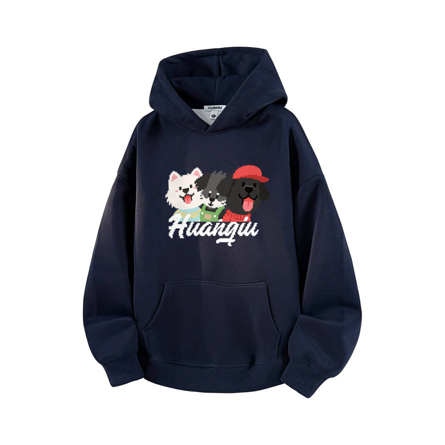 HUANQIU Sweatshirts Unisex Hooded Moderate Heavyweight