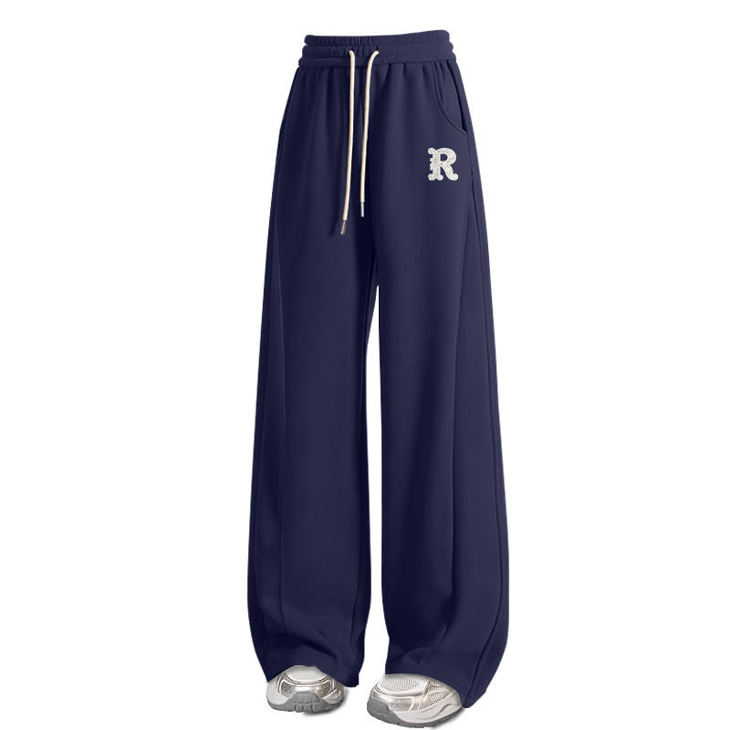 Tonlion Casual Pants Women's Moderate Wide Leg Pants