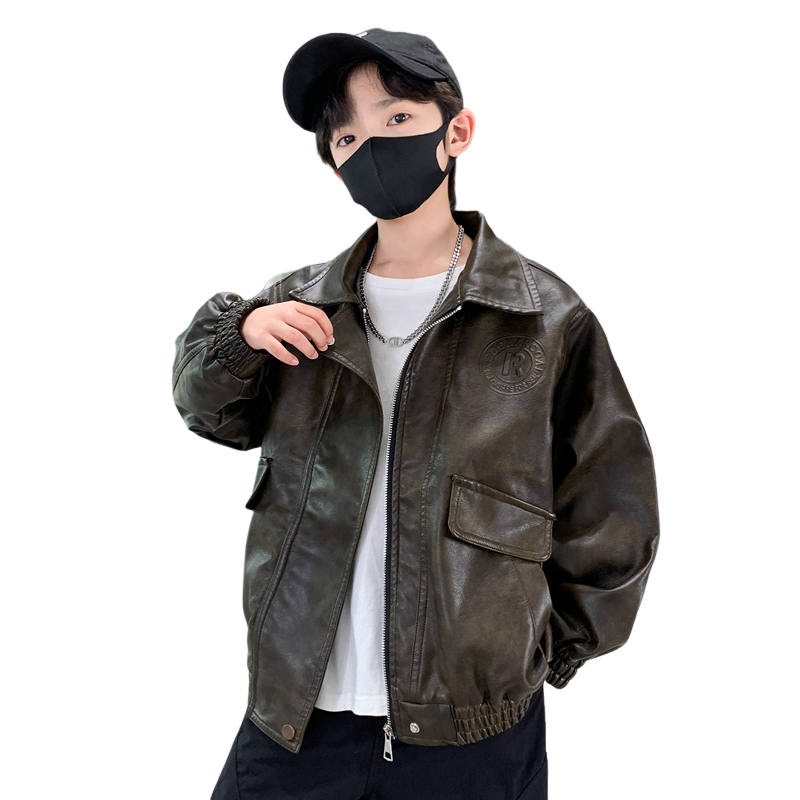 Lanza Lanza Casual Jacket Spring Fall Coffee Teenagers