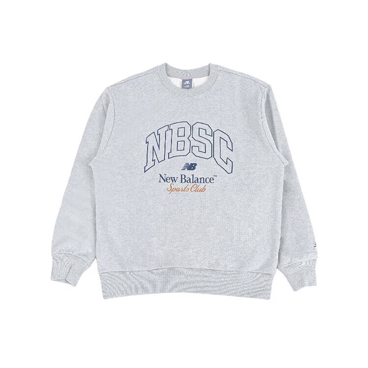 New Balance New Balance Sweatshirts Men's Light Gray Crew Neck Moderate