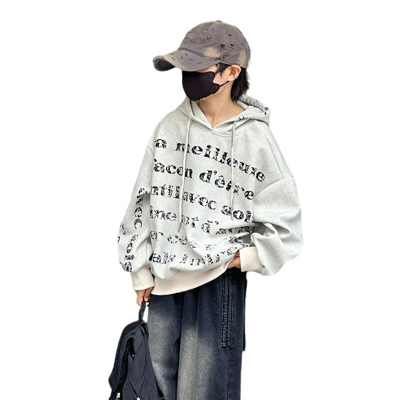 Lanza Lanza Casual Sweatshirt Spring Fall Gray