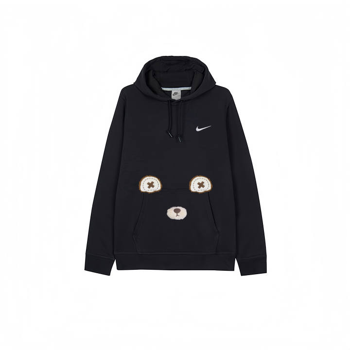 Nike Nike Sweatshirts Men's Black Hooded Moderate