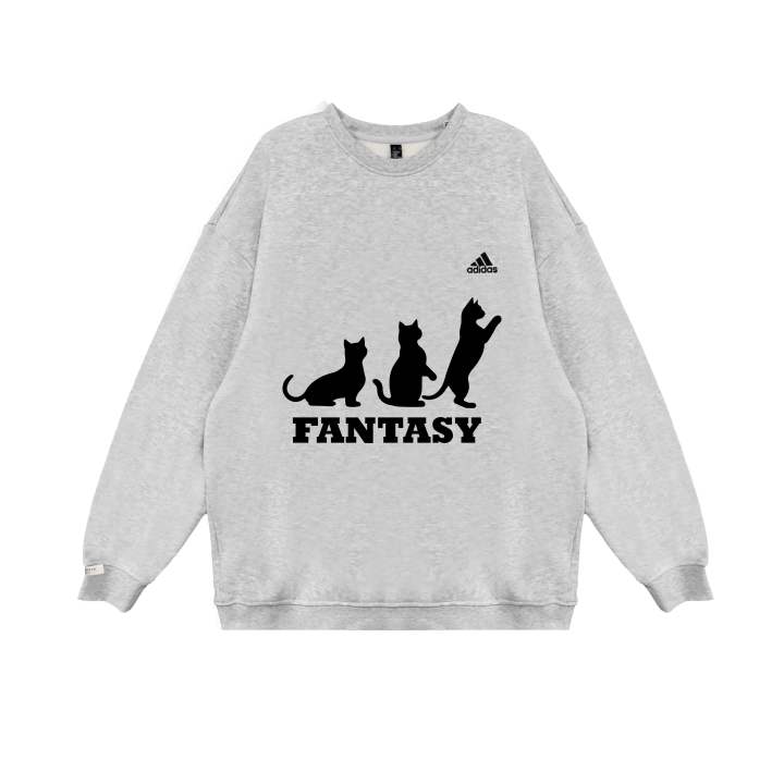 Adidas Adidas Sweatshirts Unisex Gray Crew Neck Thickened Regular