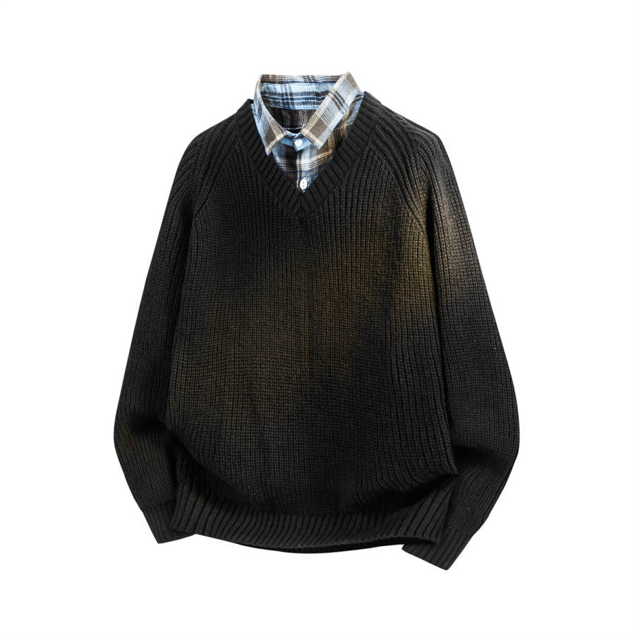 PAL ONGACO Sweaters Unisex Shirt Collar Moderate