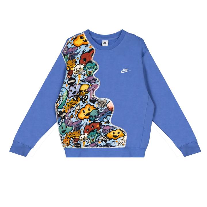 Nike Nike Sweatshirts Unisex Blue Crew Neck Moderate Regular