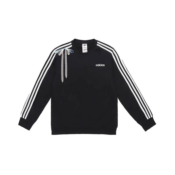 Adidas Adidas Sweatshirts Men's Black Crew Neck Moderate