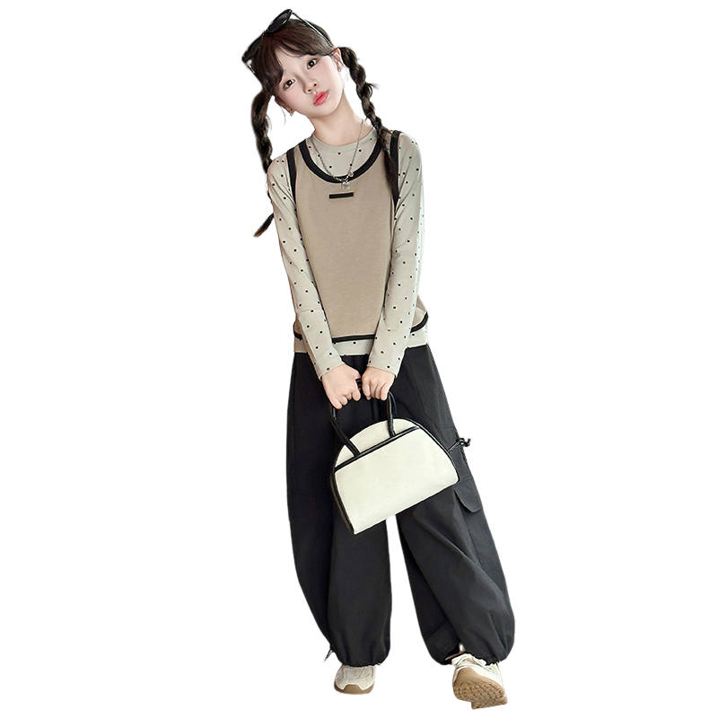 Lanza Casual Sportswear Spring Fall Coffee Teenagers