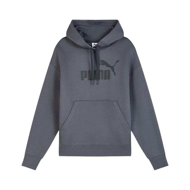 PUMA Sweatshirts Women's Gray Hooded Moderate