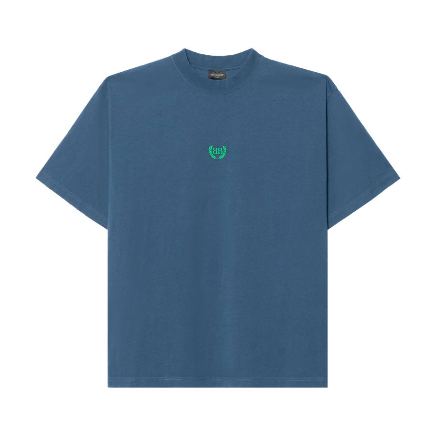 Balenciaga T Shirt Regular Fit Men's Dark Blue