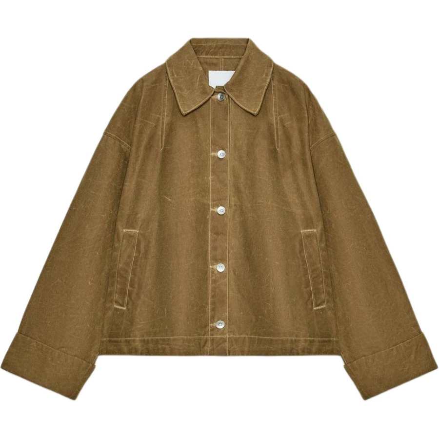 ZARA Jackets Women's Yellow Ochre Lapel Moderate Other