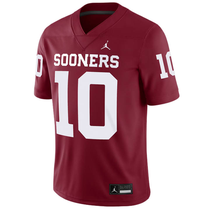 Jordan Jordan John Mateer Oklahoma Men’s Jordan Brand Dri-FIT College Nil Game Jersey