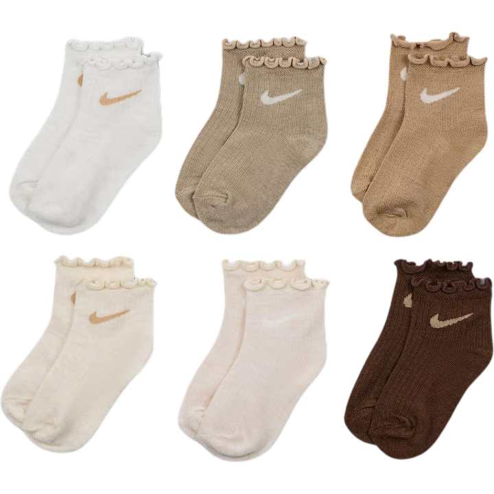Nike Nike Lettuce Welt Ankle Socks 6 Pack Kids'