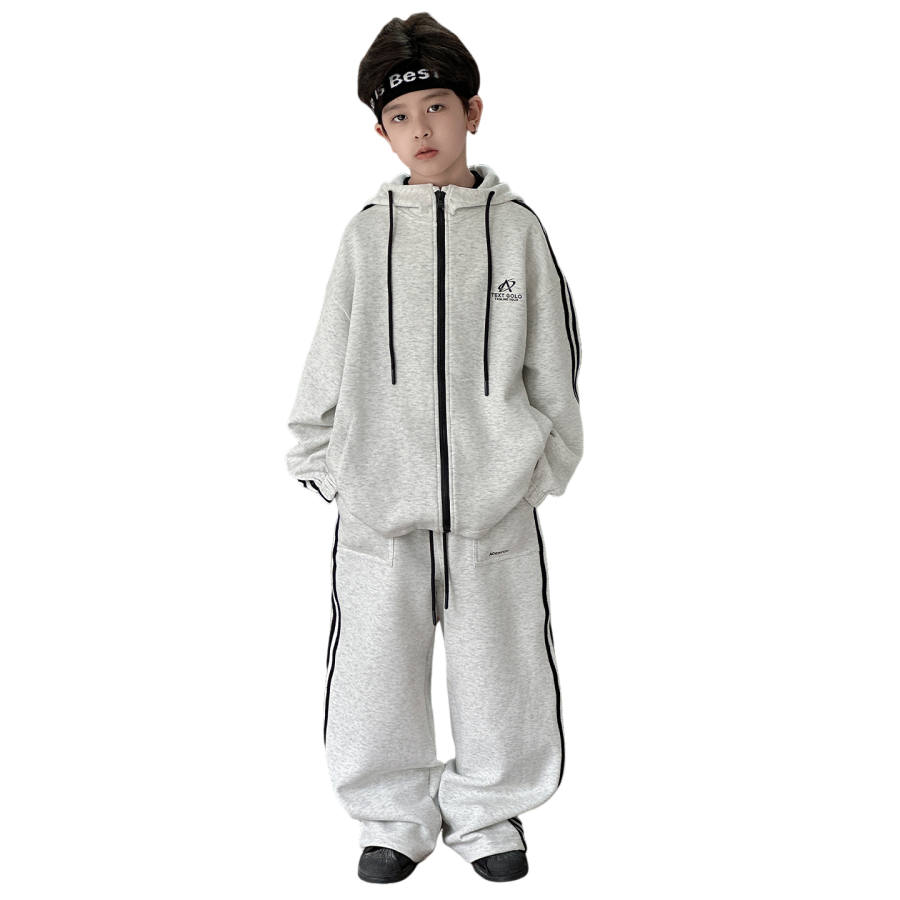 Lanza Casual Sportswear Spring Fall Heather Gray Teenagers