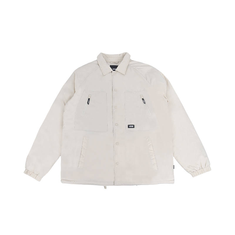 Vans Vans Down Jackets Men's Ecru Lapel Moderate Down Jacket