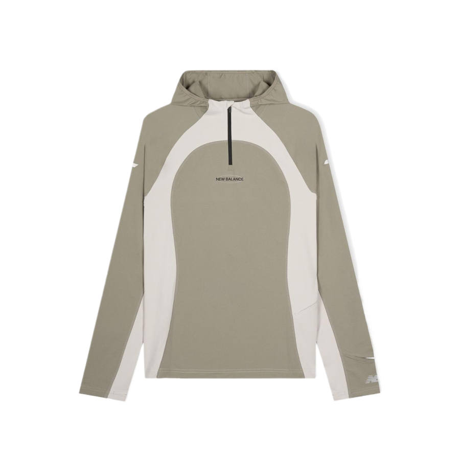 New Balance New Balance Sweatshirts Men's Light Khaki Hooded Moderate Regular