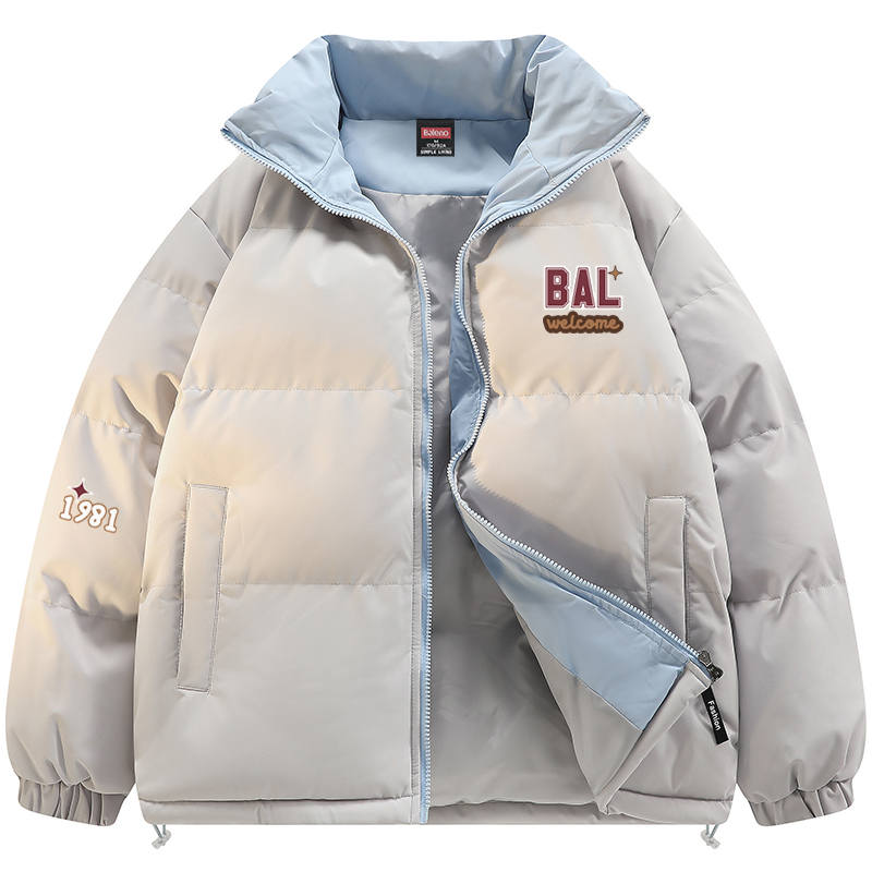 BALENO Puffer Jackets Unisex Stand Collar Moderate Padded Puffer Jacket