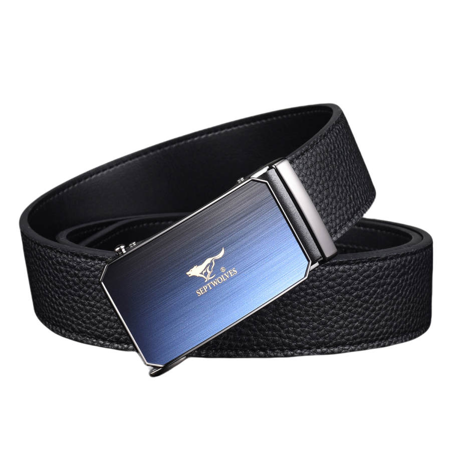 SEPTWOLVES SEPTWOLVES Split Cow Leather Belts Men's 3.55CM