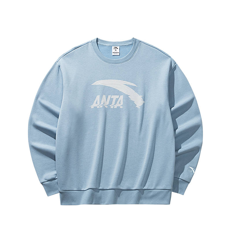 ANTA Sweatshirts Men's Leisure Blue 6 Crew Neck Moderate