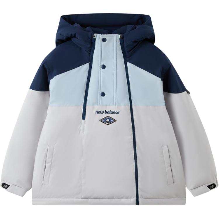 New Balance New Balance Kids Down Jackets Hooded Non Detachable Thickened Hooded Windproof