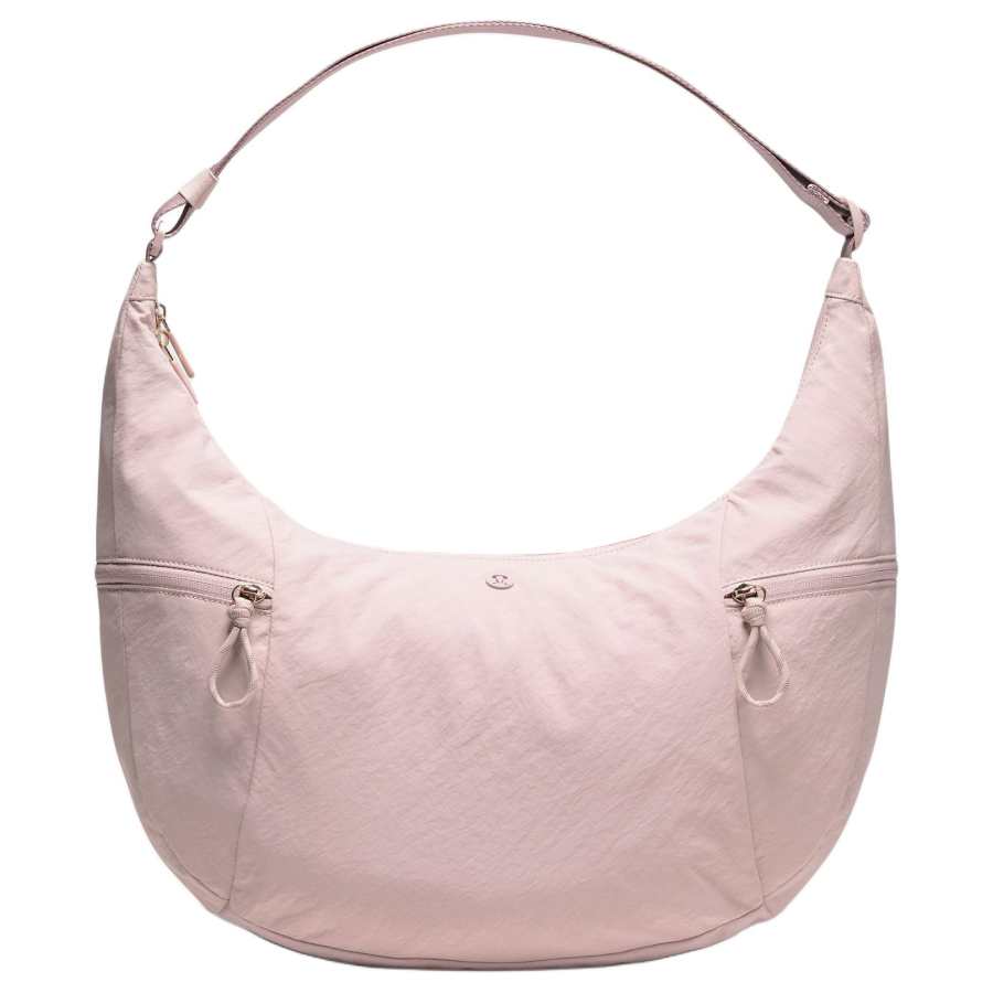 Lululemon Large Slouchy Polyester, Nylon Shoulder Bag Large Women's Mink Berry