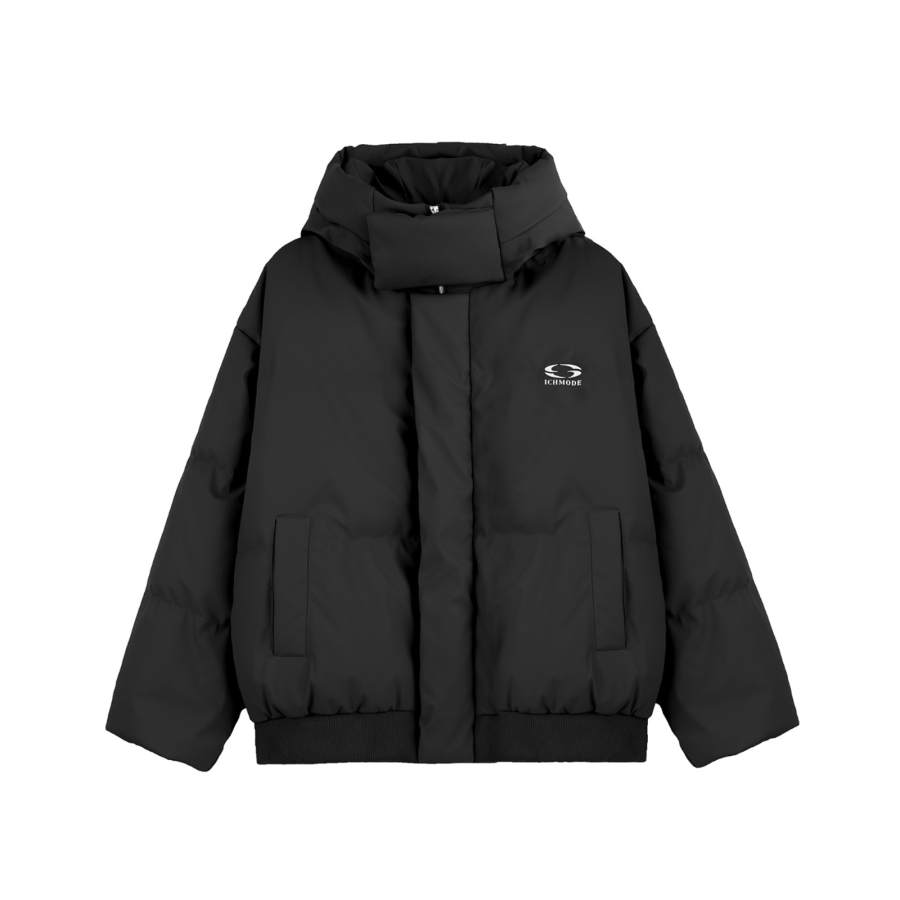 ICH MODE Down Jackets Unisex Hooded Moderate Puffer Jacket