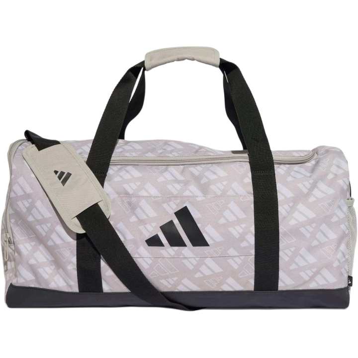 Adidas Adidas Polyester Travel Bag Unisex Metallic Gray & Black