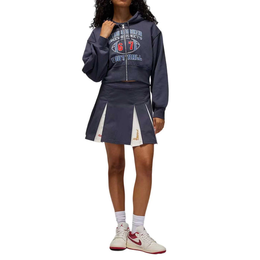 Jordan Jordan Flight Fleece x Howard University Women's Full-Zip Cropped Hoodie