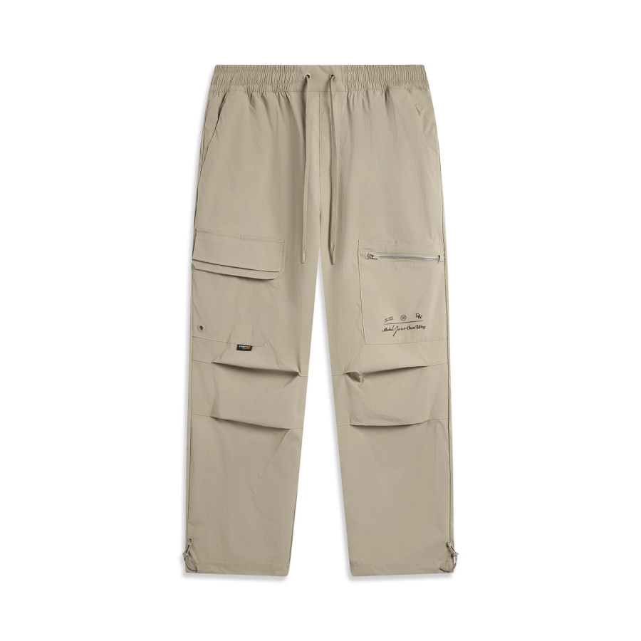 Li-Ning Li Ning Casual Pants Men's Coffee Foam Umber Moderate Straight Fit Pants