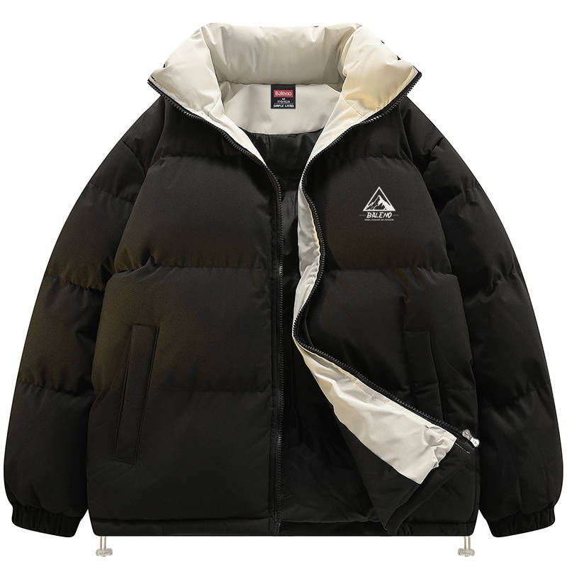 BALENO Puffer Jackets Unisex Stand Collar Moderate Padded Puffer Jacket
